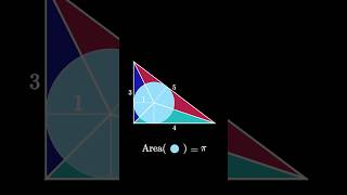 Incircle area in 345 triangle [upl. by Freda]