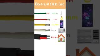 Size of wires used in home 🏠 wires electric housewiring [upl. by Otreblide]