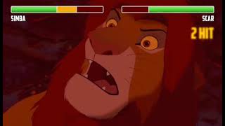 Lion king 1994 Simba vs Scar with healthbars [upl. by Cooper307]