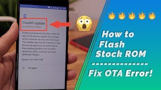 Mi A1  How to flash Stock ROM  Fix OTA Installation error [upl. by Zonnya]