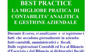 CORSO DI CONTABILITA E GESTIONE AZIENDALE [upl. by Standley]