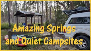 Truck Camping in Secluded Campsites and Enjoying Refreshing Springs in Northwest Florida [upl. by Meunier]