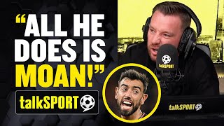 NOT A LEADER 😡 Jamie OHara and Man United fan CALL OUT Bruno Fernandes  talkSPORT [upl. by Kovacev649]