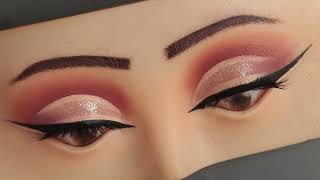 Double eyeliner with cut crease eye makeup tutorial makeup 2024 [upl. by Lebezej]