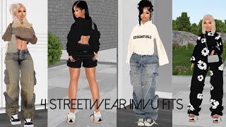 4 STREETWEAR IMVU OUTFIT IDEAS😍  IMVU GAMEPLAY [upl. by Maltz]