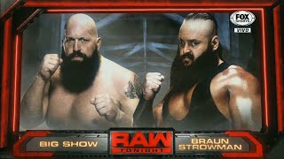 Braun Strowman lays waste to Team Red Superstars Raw April 17 2017 [upl. by Aicac]