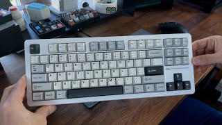 Yunzi YZ87 with Milk switches [upl. by Odnuges]