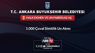 HALK EKMEK VE UN FABRİKASI AŞ  1000 Çuval Simitlik Un Alımı [upl. by Marcos341]