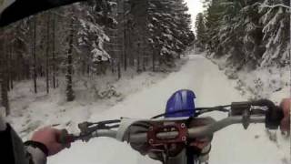 YZ450F  In The Woods GoPro HD Hero 2 [upl. by Eilsew391]