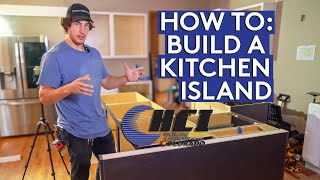 How To Build a Kitchen Island With Highland Cabinetry [upl. by Felizio]