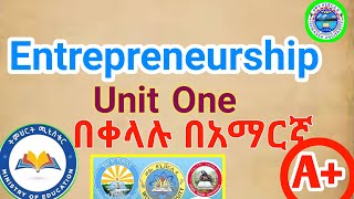 Entrepreneurship Chapter 1 በአማርኛ  What is Entrepreneur AplusEthiopia Freshmancourse [upl. by Breena]