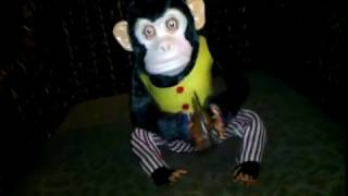 Creepy antique monkey toy with cymbals [upl. by Ddarb]