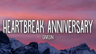 Giveon  Heartbreak Anniversary Lyrics [upl. by Ayitahs694]