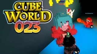 CUBE WORLD HD 023  Drei gegen die KÖNIGIN DER UNTOTEN ★ Lets Play Cube World [upl. by Aynad]