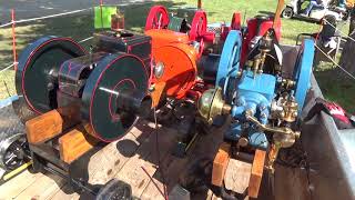 Gas Engine Display at 2017 Nowthen Threshing Show [upl. by Balcke116]