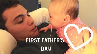 TEEN DADS FIRST FATHERS DAY  WITH A THROW UP GIFT [upl. by Ellenrad]