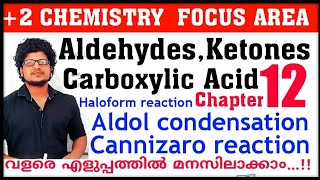 Cannizaro reaction  Aldol condensation  Haloform  Focus area plus two chemistry chapter 12 [upl. by Pillihp]