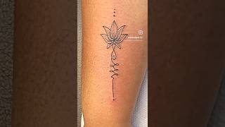 Lotus Unalome Tattoo✨Contact 9594744548 For more details follow 7dropsinktattoo [upl. by Aushoj812]