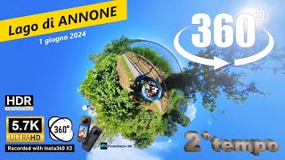 VR 360° Ciclopedonale del lago di Annone Brianza LC  1 giugno 2024 parte 2 [upl. by Diraj]