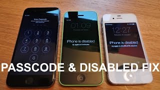 How to reset disabled or Password locked iPhones 6S amp 6PlusSE5s5c54s4iPad or iPod [upl. by Aitnahs842]