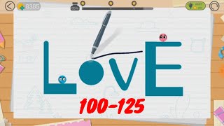 Love Balls Full Walkthrough 3 Stars Part 5 Levels 100  125 Unite Balls [upl. by Etnauj110]