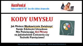 KODY UMYSŁU  Sposoby na Szybką Naukę i Lepszą Pamięć Prezentacja  Damian Radmer [upl. by Annait]