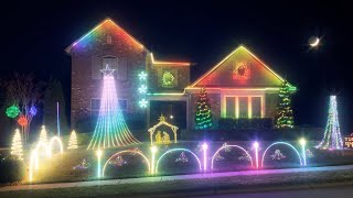 Christmas Light Show 2023 [upl. by Atekram]