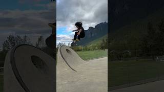 Frontside flip on a fun feature [upl. by Naujik]