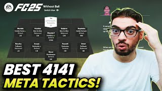 BEST META 4141 FORMATION AND CUSTOM TACTICS IN FC 25 ULTIMATE TEAM [upl. by Rabiah244]