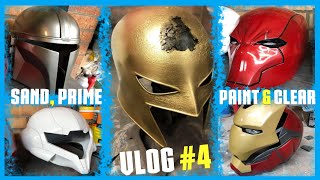 Sand Prime Paint and Clear My 3D Prints A Quick Look into My Process  VLOG 4 [upl. by Eladnek250]