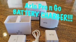 Arlo Pro Pro 2 amp Arlo Go Battery Charger Review  Wasserstein Charging Station [upl. by Morvin]