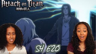 Stop Eren  Attack On Titan Shingeki no Kyojin Season 4 Part 2 Episode 20  Reaction [upl. by Seniag]