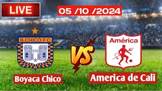 Boyaca Chico Vs America de Cali Categoría Primera A [upl. by Dorcy]