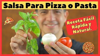 Cómo Hacer Salsa Para Pizza  Salsa Pomodoro Fácil y Rápida [upl. by Walrath]