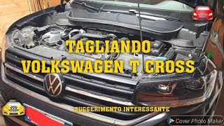 TAGLIANDO VOLKSWAGEN T CROSS🚖🚘auto manutenzione volkswagen tagliando [upl. by Eelrebmik]