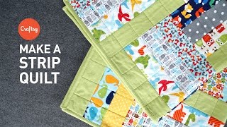 Strip quilt project quick amp easy  Quilting Tutorial with Angela Walters [upl. by Danete]