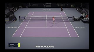 Tiebreak PC Karolina Muchova Vs Aryna Sabalenka WTA Finals Riyadh Expert difficulty [upl. by Christyna277]