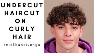 Undercut Haircut on Curly Hair  TheSalonGuy [upl. by Rabbi]