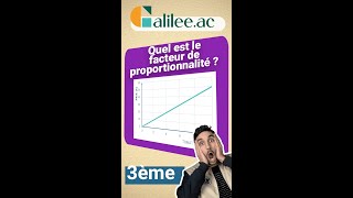 Trouver le FACTEUR de PROPORTIONNALITÉ dans un GRAPH  Exercice Corrigé  Maths Troisième [upl. by Kasevich]