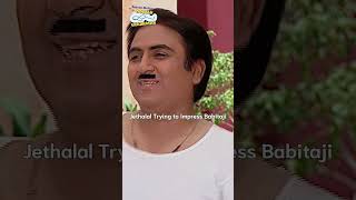 Jethalal trying to impress babitajifunny comedy tmkoc relatable funnyshorts shorts [upl. by Moriarty]