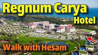 Regnum Carya HOTEL  ANTALYA WALKING TOUR Travel Vlog  regnum Carya Golf amp Spa Resort [upl. by Refotsirk810]