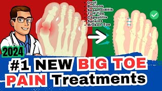 1 Big Toe Joint Pain Cure Arthritis Sesamoiditis Turf Toe Gout [upl. by Sevik]