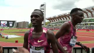 Huge PB amp World Lead 265081 for Daniel Mateiko Kenya  PreClassic 2024 Diamond League in Eugene [upl. by Naillil664]