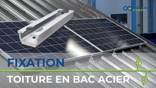 Poser sur bac acier une structure et des panneaux solaires Renusol [upl. by Keffer]