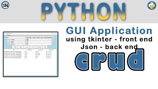 How to use Python TKinter to build a GUI Form to manage JSON data [upl. by Ttiwed]