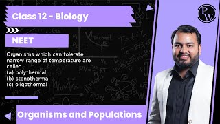 Organisms which can tolerate narrow range of temperature are called a polythermal b stenother [upl. by Enahc]