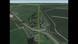 Melton Mowbray to Bourne Disused Railway Flight Simulation [upl. by Heloise]