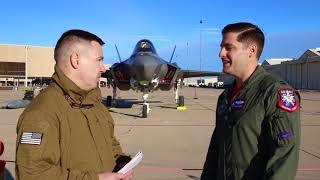 USAF F35A Demo Team Pilot Capt Andrew quotDojoquot Olson Interview [upl. by Rebme]