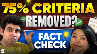 JEE 2025  75 Criteria Removed  Fact Check jee1 [upl. by Larissa902]