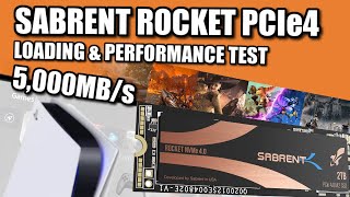 Sabrent Rocket 5000MBs PS5 SSD Expansion Test [upl. by Anya361]